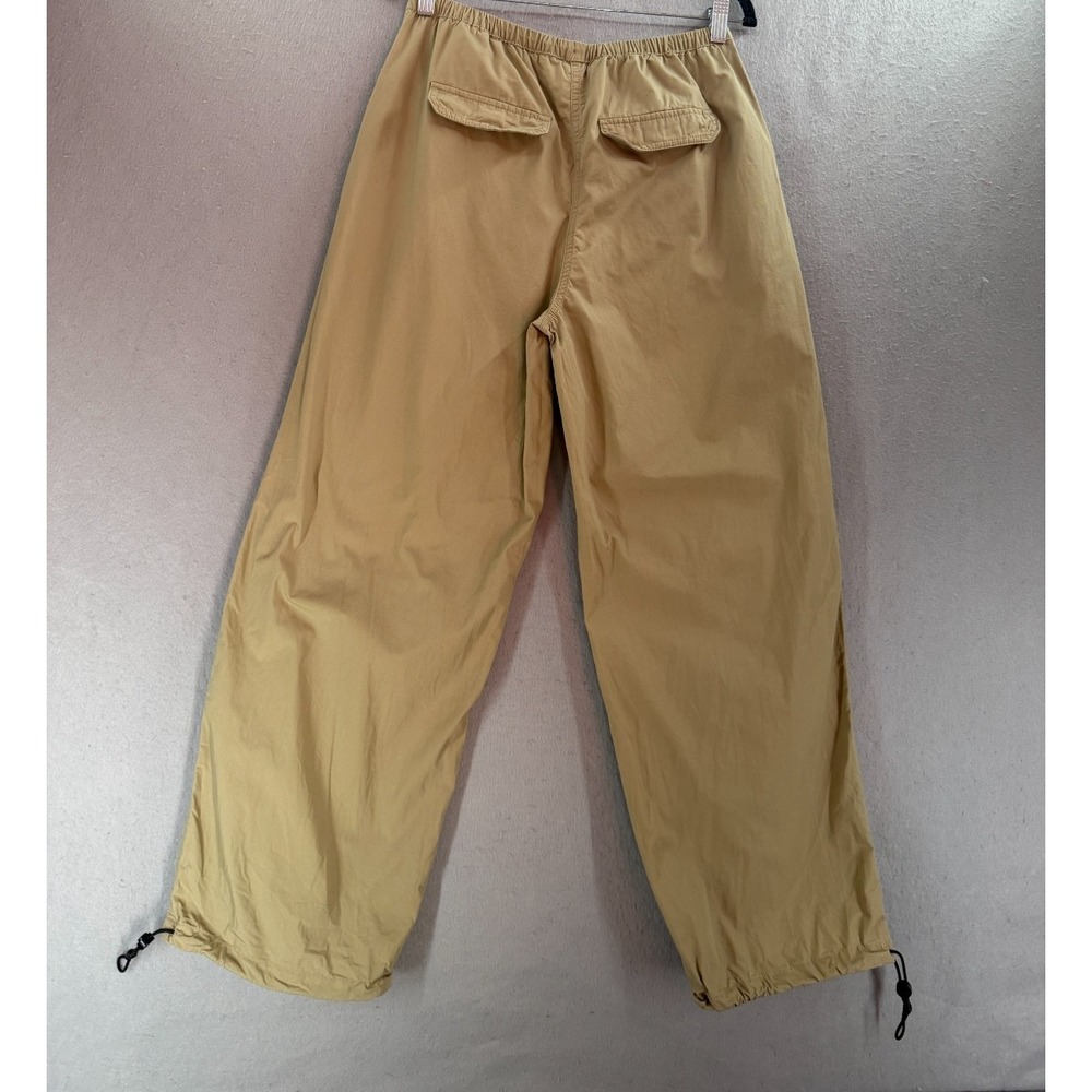 H&M Pants Womens XS Tan Parachute Streetwear Y2K Baggy Gorpcore Cargo Utility - Picture 4 of 13